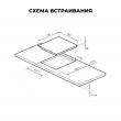 Варочная панель индукционная LEX EVI 430A WH  - Встраиваемая бытовая техника для кухни 