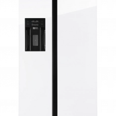 Холодильник HIBERG RFS-650DX NFGW Inverter Цвет: белое мерцающее стекло - Встраиваемая бытовая техника для кухни 