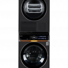 Комбинация Стиральная машина HIBERG i-DDQ10 - 814 B + Сушильная машина HIBERG HDQ11 - 10 B Цвет: черный - Встраиваемая бытовая техника для кухни 