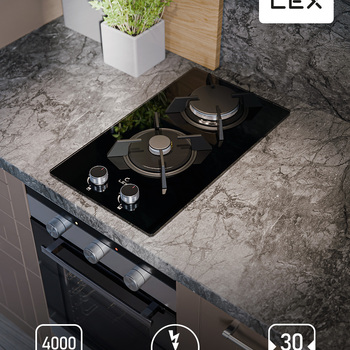 Варочная панель газовая LEX GVG 323A BBL  - Встраиваемая бытовая техника для кухни 